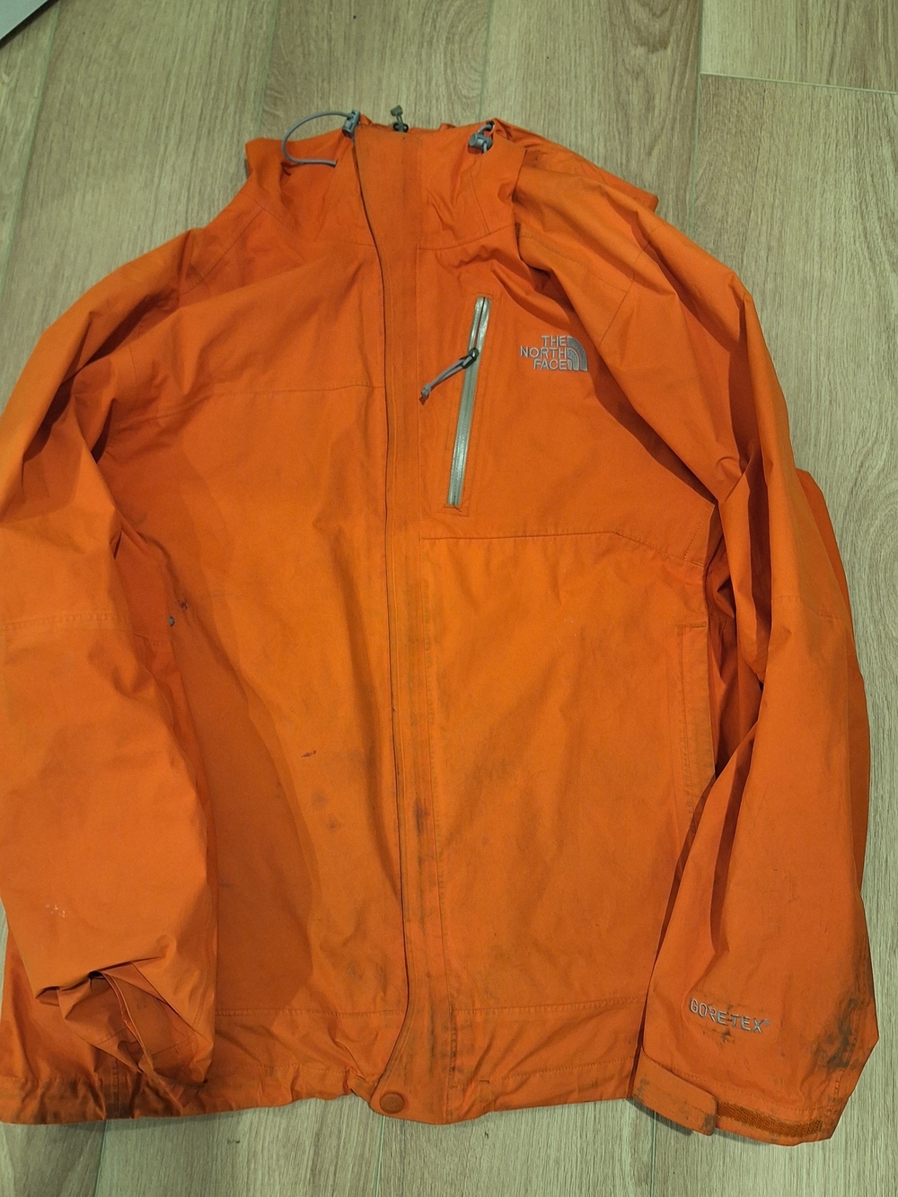 The North Face Orange Waterproof Rain Jacket